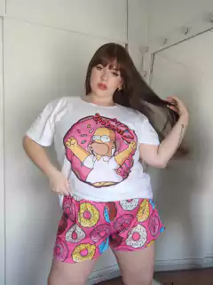 PIJAMA CORTO ANIMADO | SIMPSONS - talle grande PIJAMA CORTO ANIMADO | SIMPSONS - talle grande