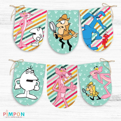 Kit Imprimible La Pantera Rosa - PERSONALIZADO - Pimpon Imprimibles