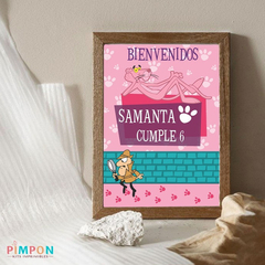 Kit Imprimible La Pantera Rosa - PERSONALIZADO - Pimpon Imprimibles