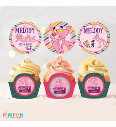 Kit Imprimible La Pantera Rosa - PERSONALIZADO - Pimpon Imprimibles