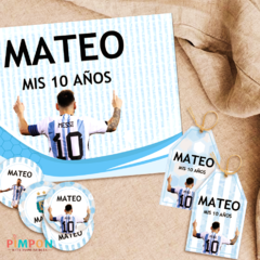 Kit imprimible Lionel Messi - Argentina - Personalizado