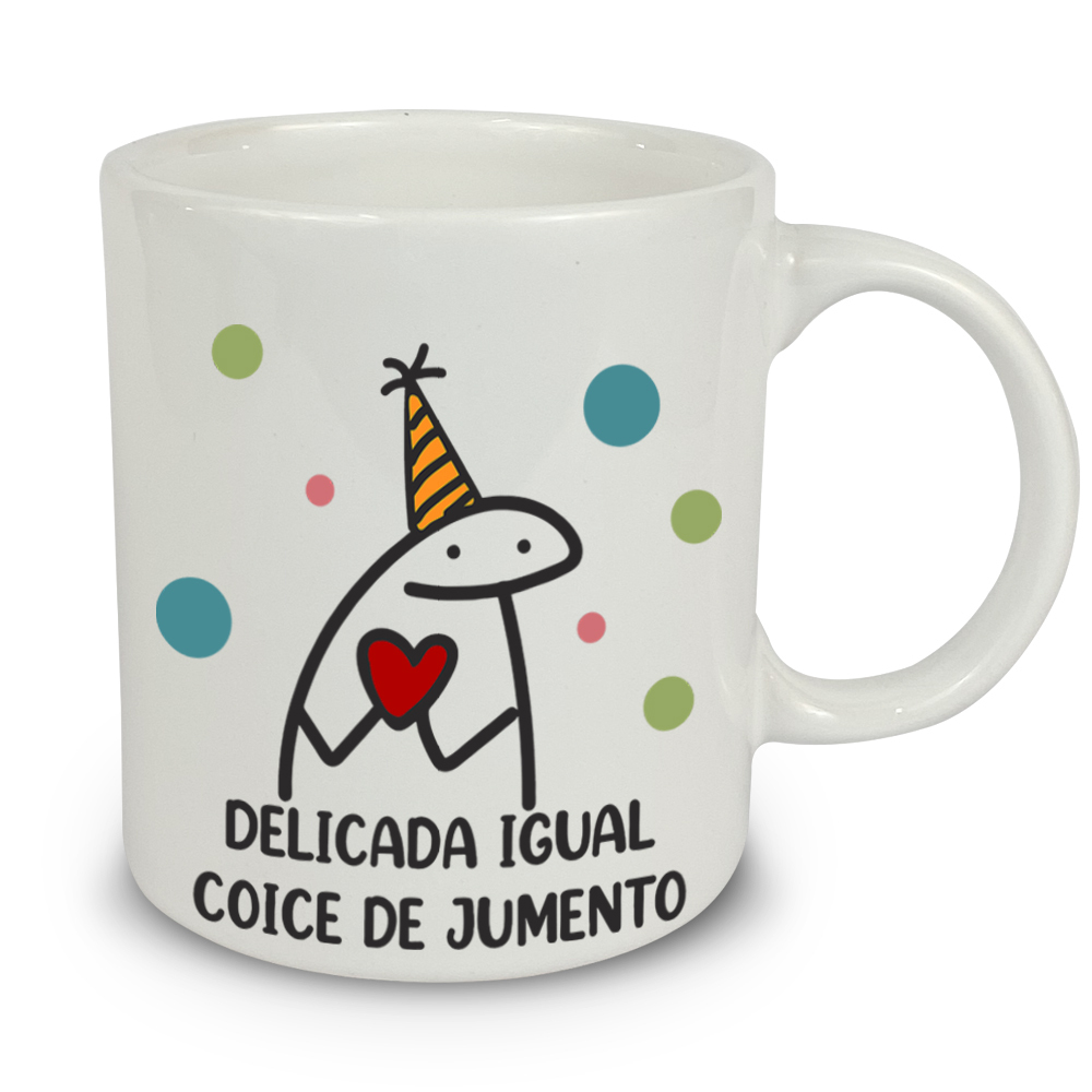 Caneca Flork Meme Hep bardei tiu iu Aniversário