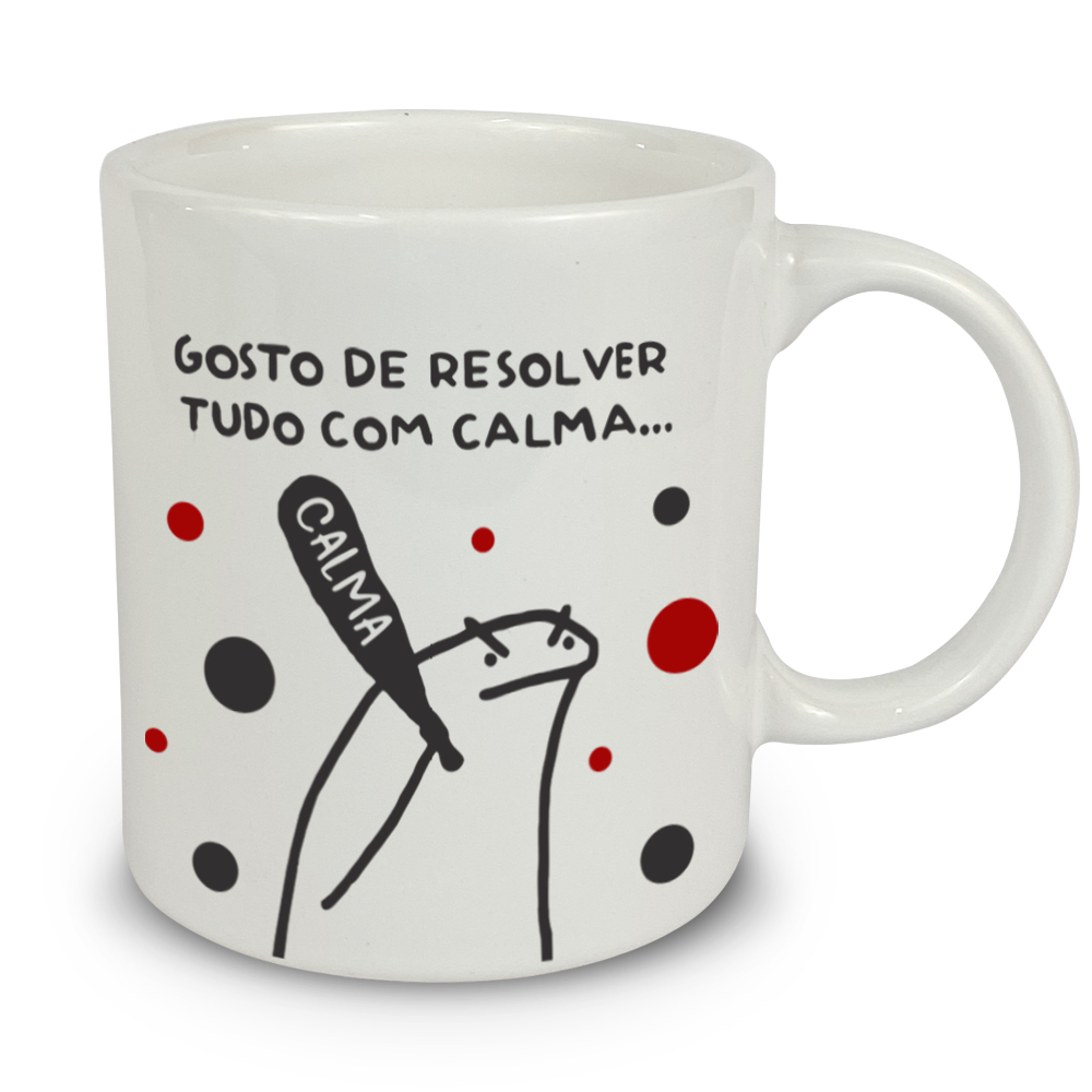 Caneca Xicara Gamer com Frase É Muito Game Over pra Uma Vida