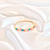 Pulseira Bracelete Liz com Zircônias Coloridas Folheado a Ouro 18k - comprar online