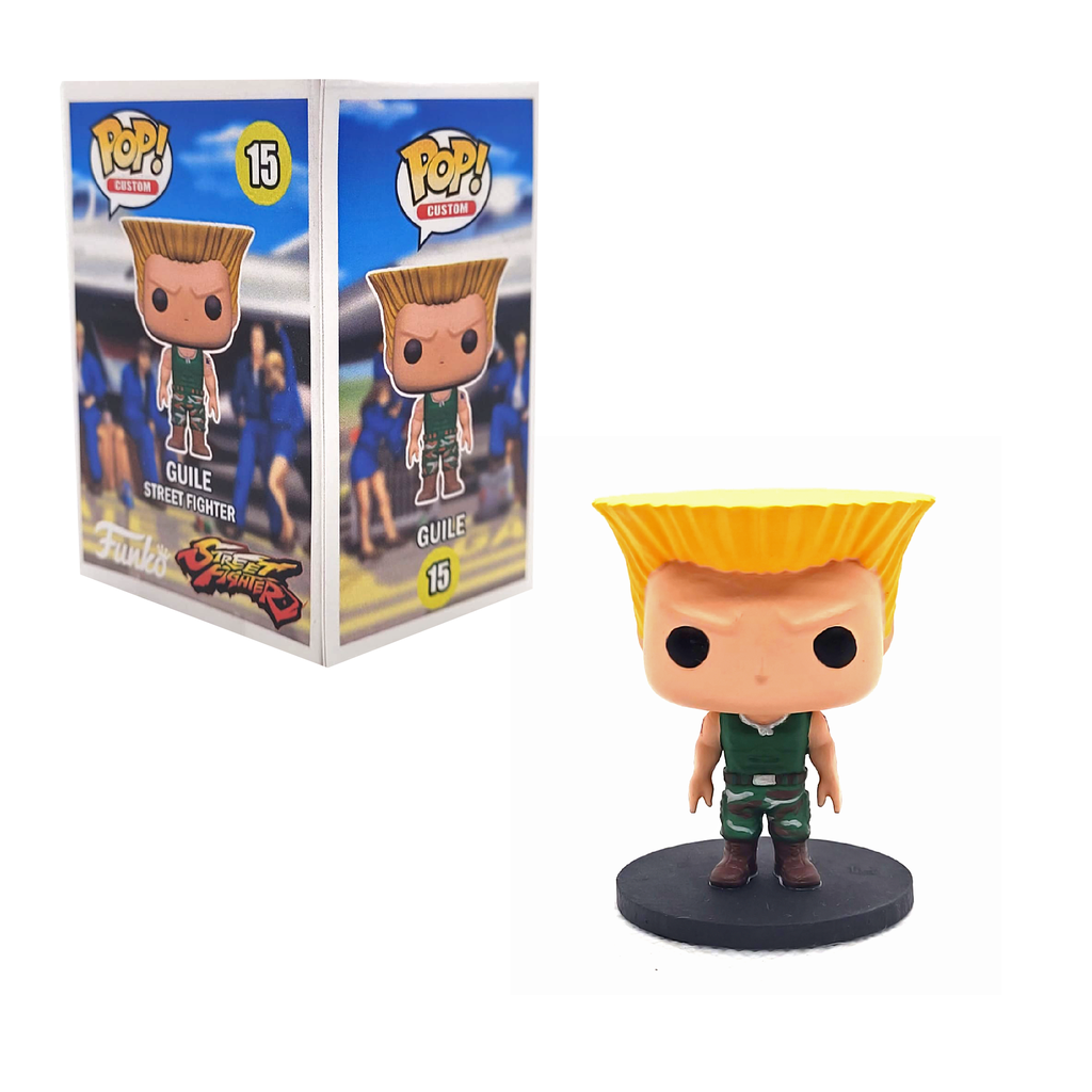 Guile Street Fighter Boneco Colecionável Resina