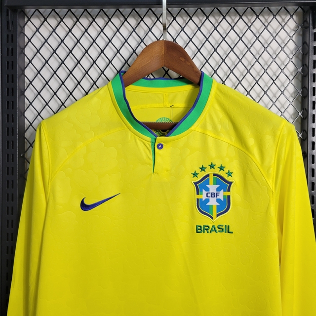 Camisa Brasil - Home 22/23 (manga longa) - RP.Sports