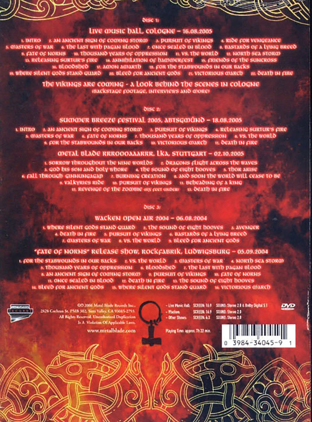 DVD Amon Amarth - Wrath Of The Norsemen (2006)