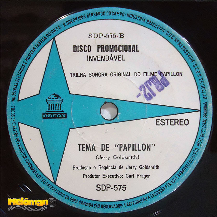 Vinil Papillon - Trilha Sonora Original Do Filme (1973)