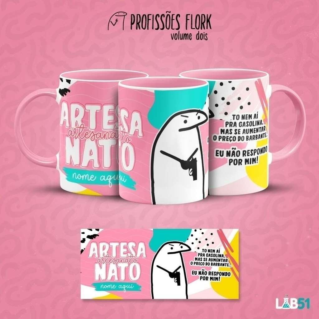 Caneca - Flork Namorados - Meu amor é gasolina - Caneca Lovers