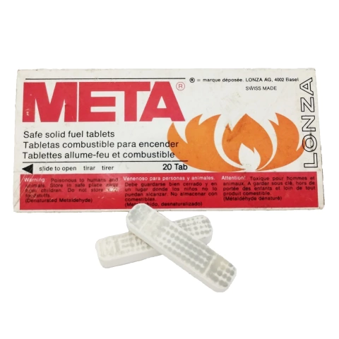 Pastilla/Tableta Solido META LONZA Para Iniciador De Fuego