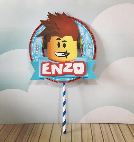 Topo De Bolo Roblox (1 A 9)