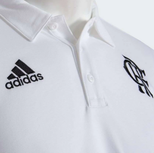 Camisa Polo Flamengo Branca - Adidas - MendeSports