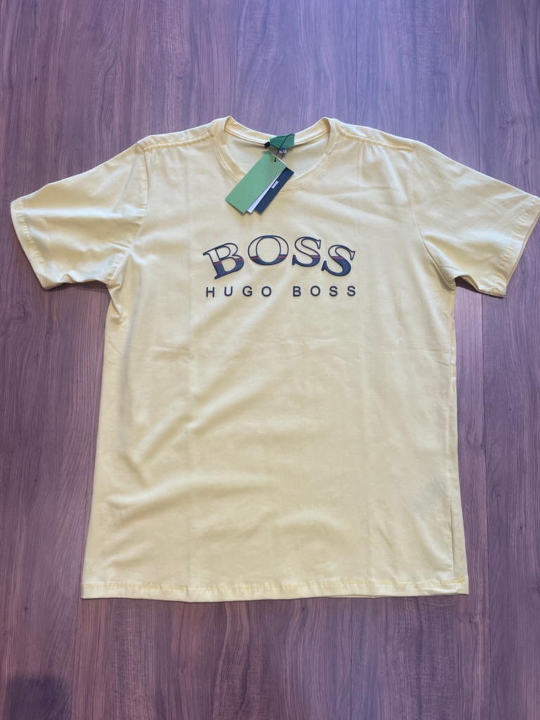 Camiseta Hugo Boss Masculina - Amarelo