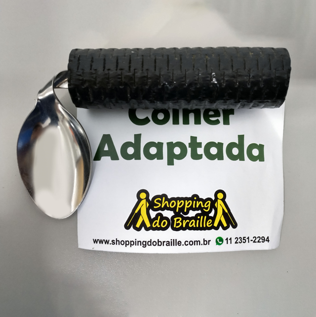 Colher Adaptada Colher Adaptada em Inox - Shopping do Braille