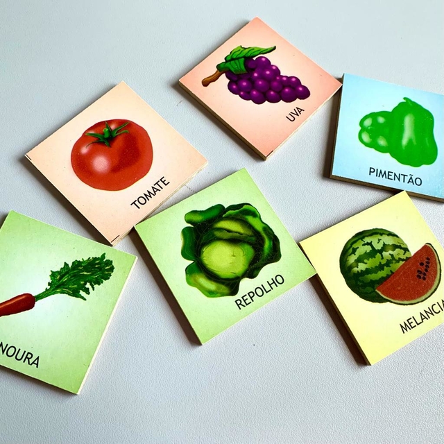Verduras e legumes  Jogo da memoria frutas, Frutas para colorir