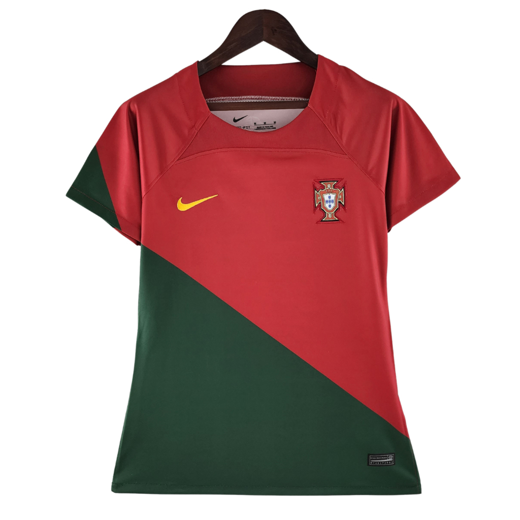 Camisa Seleção de Portugal Home 22/23 Torcedor Nike Feminina - Verme