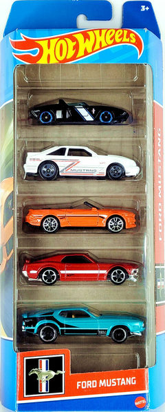 Carrinhos Hot Wheels Ford Mustang c/ 5 Carros - Mattel - Kidverte