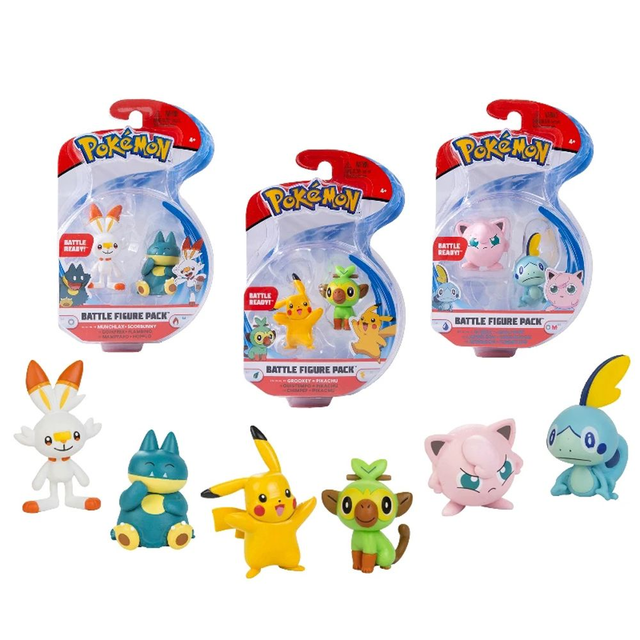 Action Figure Iniciais Galar | Pokémon Battle Figure Pack (WCT)