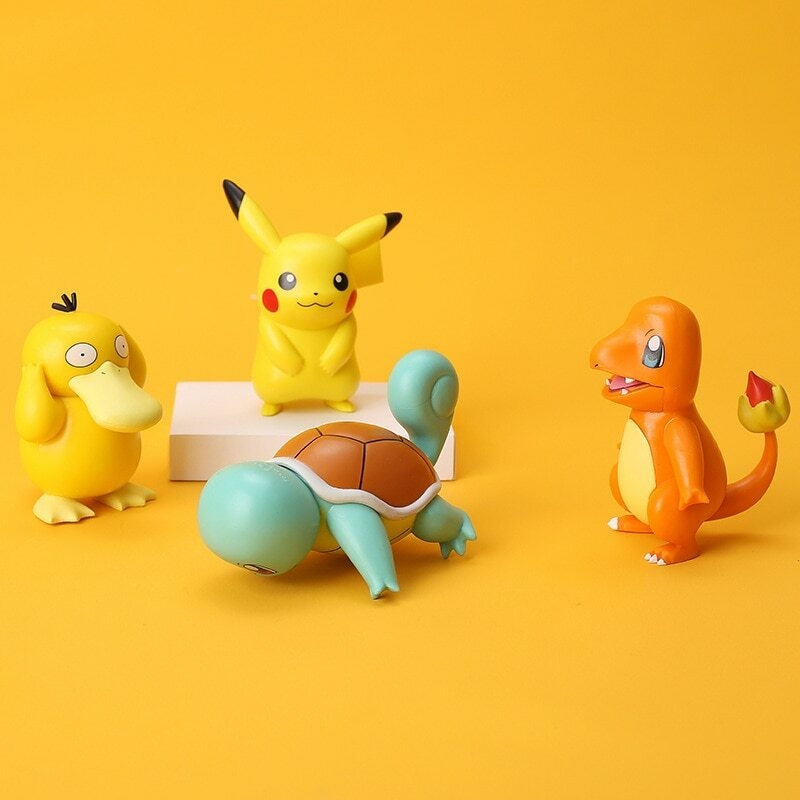 Boneco pokemon charmander pikachu colecionáveis brinquedos