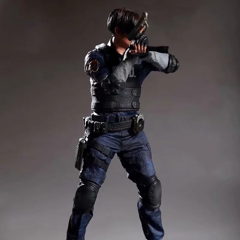 Estátua Leon S. Kennedy: Resident Evil 2 Remake Biohazard RE: 2 Remake -  Toyshow Tudo de Marvel DC Netflix Geek Funko Pop Colecionáveis