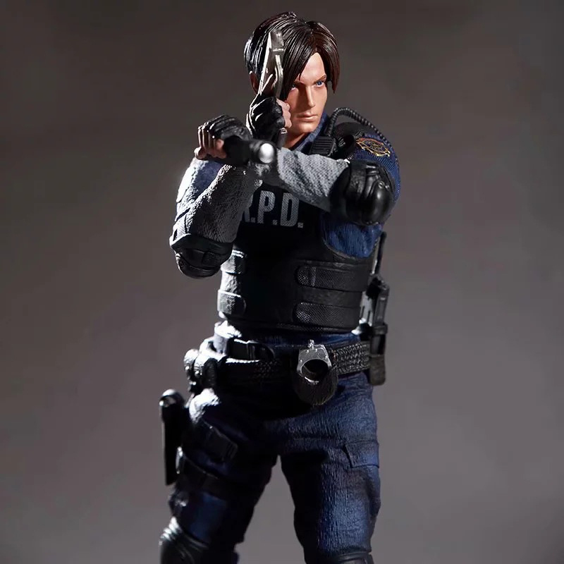 Estátua Leon S. Kennedy: Resident Evil 2 Remake Biohazard RE: 2 Remake -  Toyshow Tudo de Marvel DC Netflix Geek Funko Pop Colecionáveis