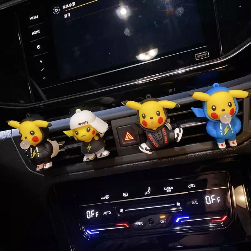 6 Figuras Pikachu Decoração Do Carro Brinquedos Pokemon - Desconto no Preço