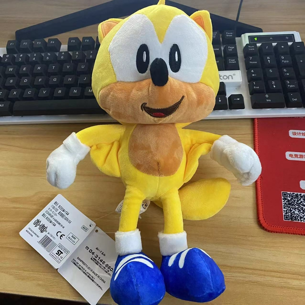 Sonic - Ray - Peluche de 23 cm, Sonic the Hedgehog