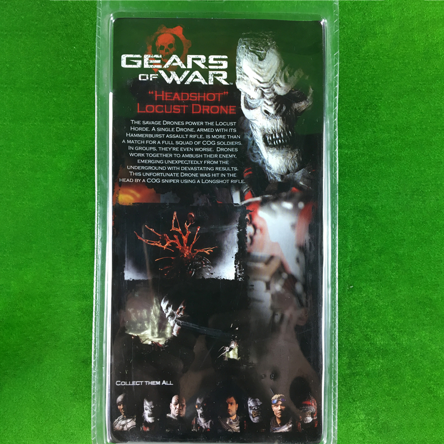Action Figure Locust Drone Headshot Neca Gears Of War Action Figure Locust Drone Headshot Neca Gears Of War