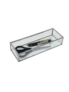 Caja De Vidrio Organizadora C/base Símil Mármol (dc2545/6) - Latitud Zero