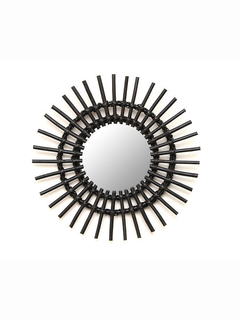Espejo Circular Diseño Ratán Decorativo (ep2026) - comprar online