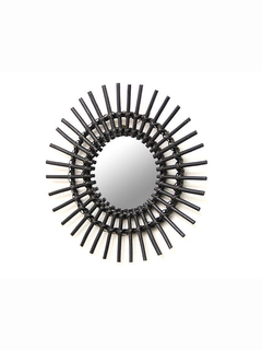Espejo Circular Diseño Ratán Decorativo (ep2026)