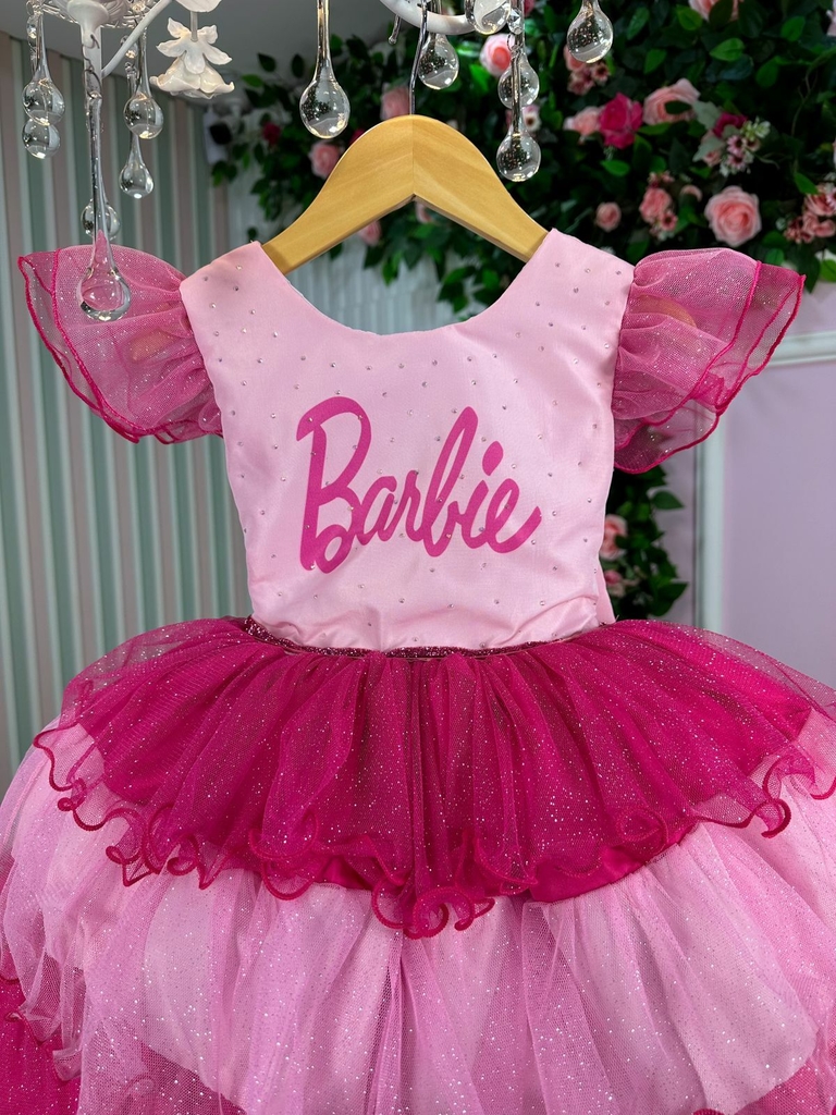 Vestido infantil da Barbie