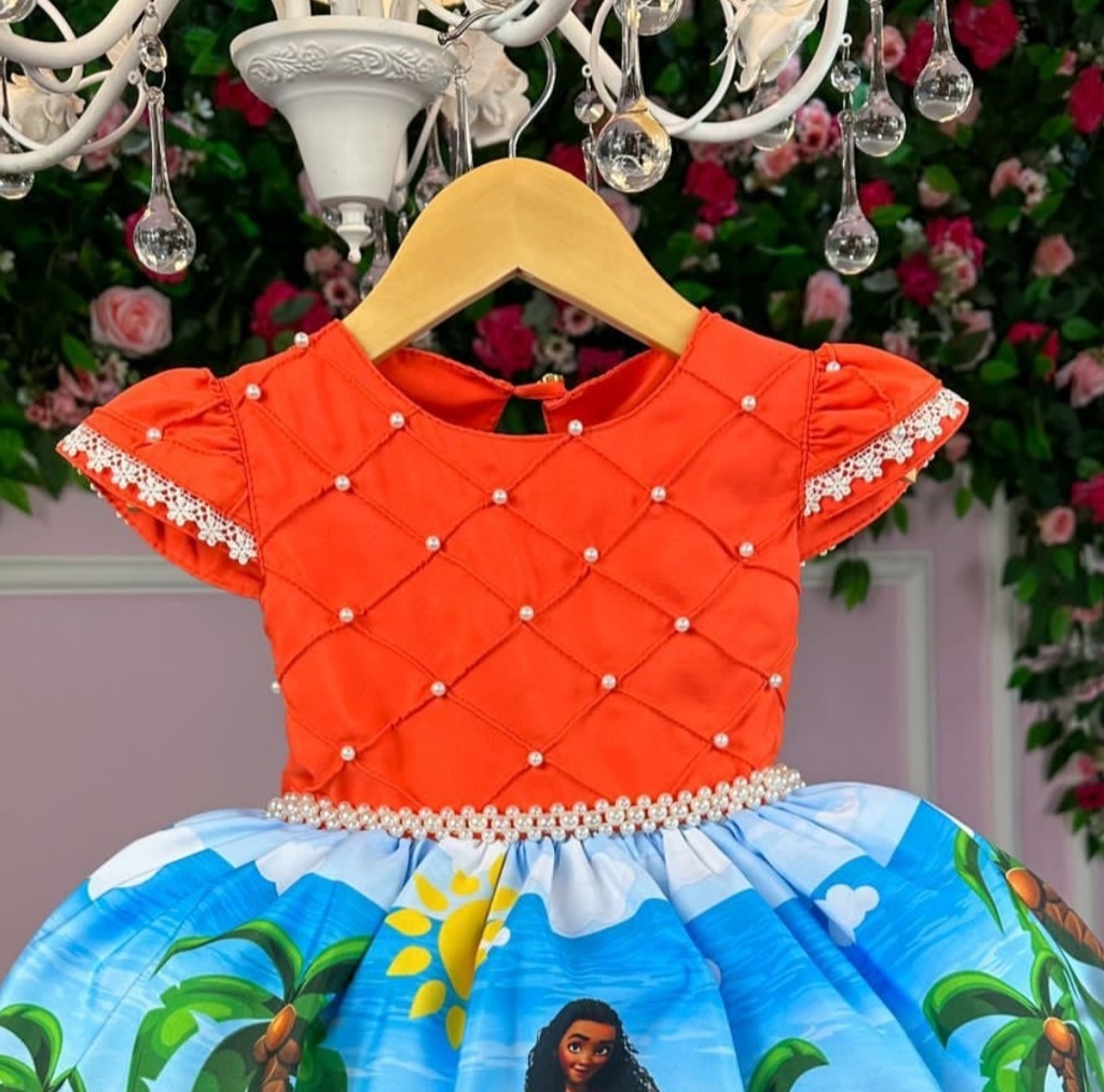 Vestido Moana  0-4 Anos – Mundo Kids Shop