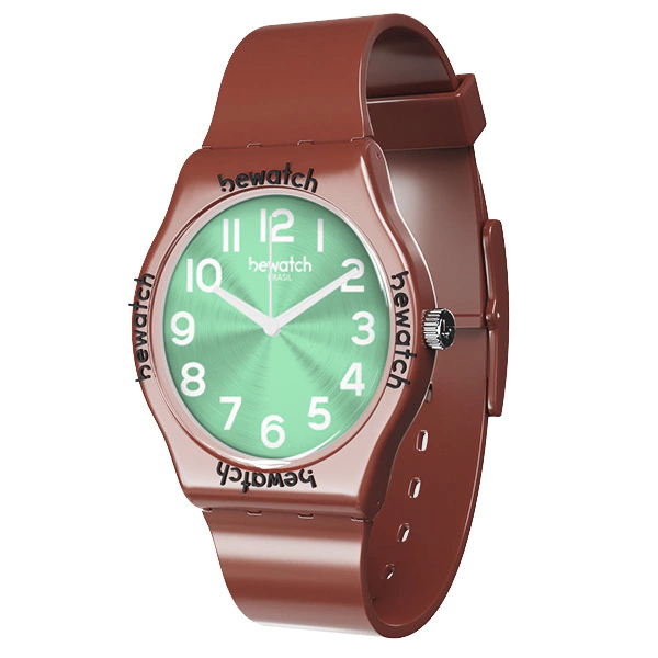 Relógio Be Magic Choco Menta Analógico Bewatch 40 mm