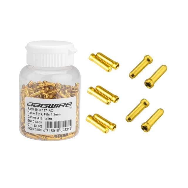 Terminal Ponteira Para Cabo Aço Aluminio 1.2mm Jagwire 500un