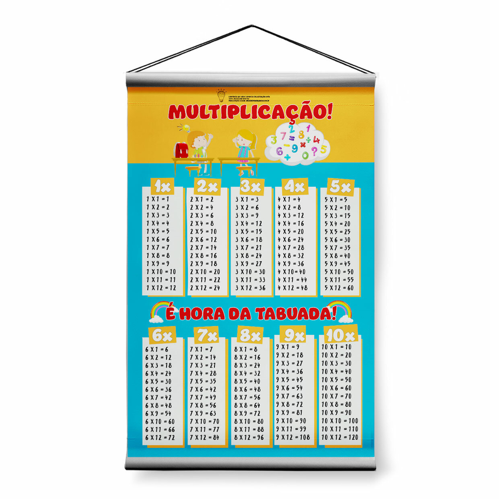 Banner de ensino educacional Tabuada De Multiplicação em Promoção na  Americanas