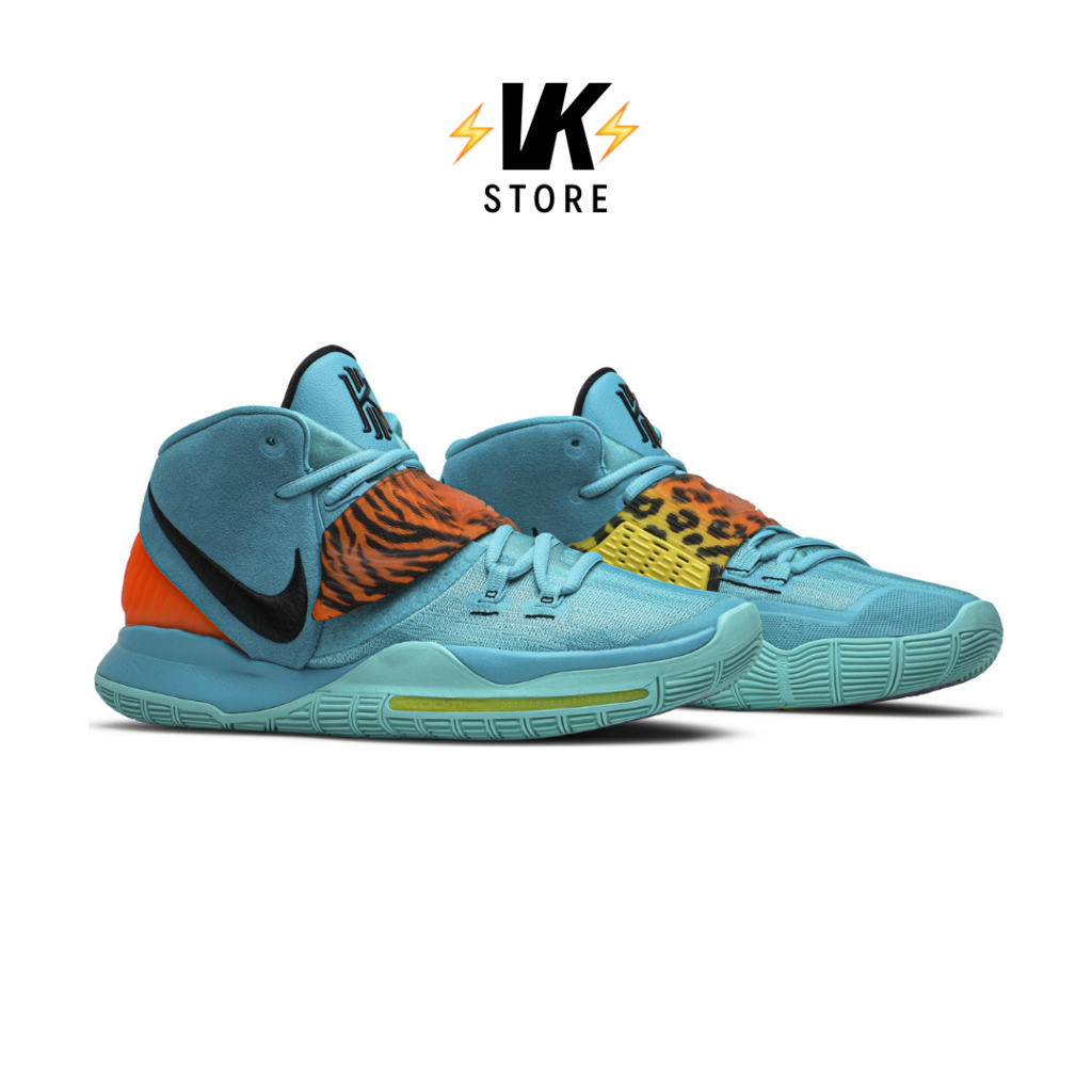 kyrie 6 oracle aqua on feet