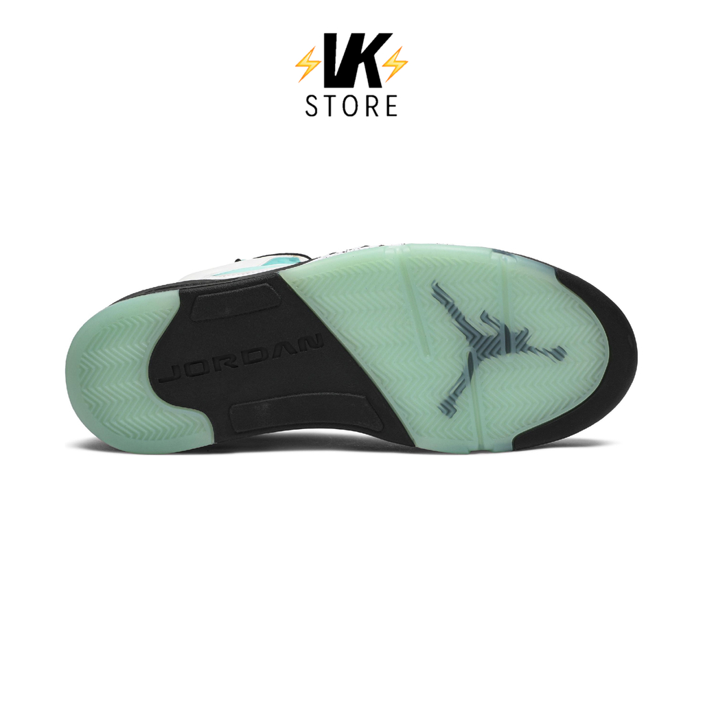 island green jordan 5