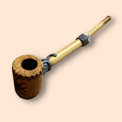 Cachimbo Artesanal de Madeira e Bambu