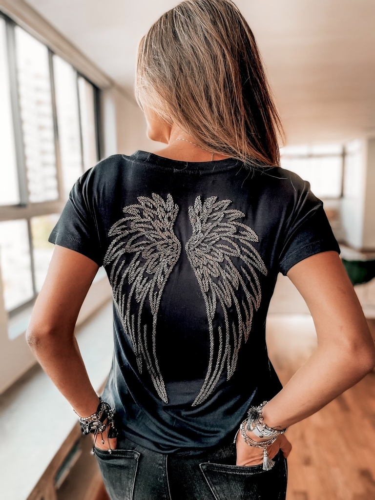 T-Shirt Angel | Camiseta bordada a mão