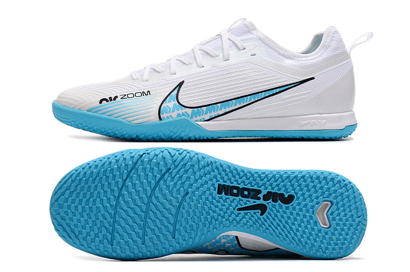 Chuteira Nike Mercurial Vapor 15 Elite Futsal IC - Azul claro/Branco