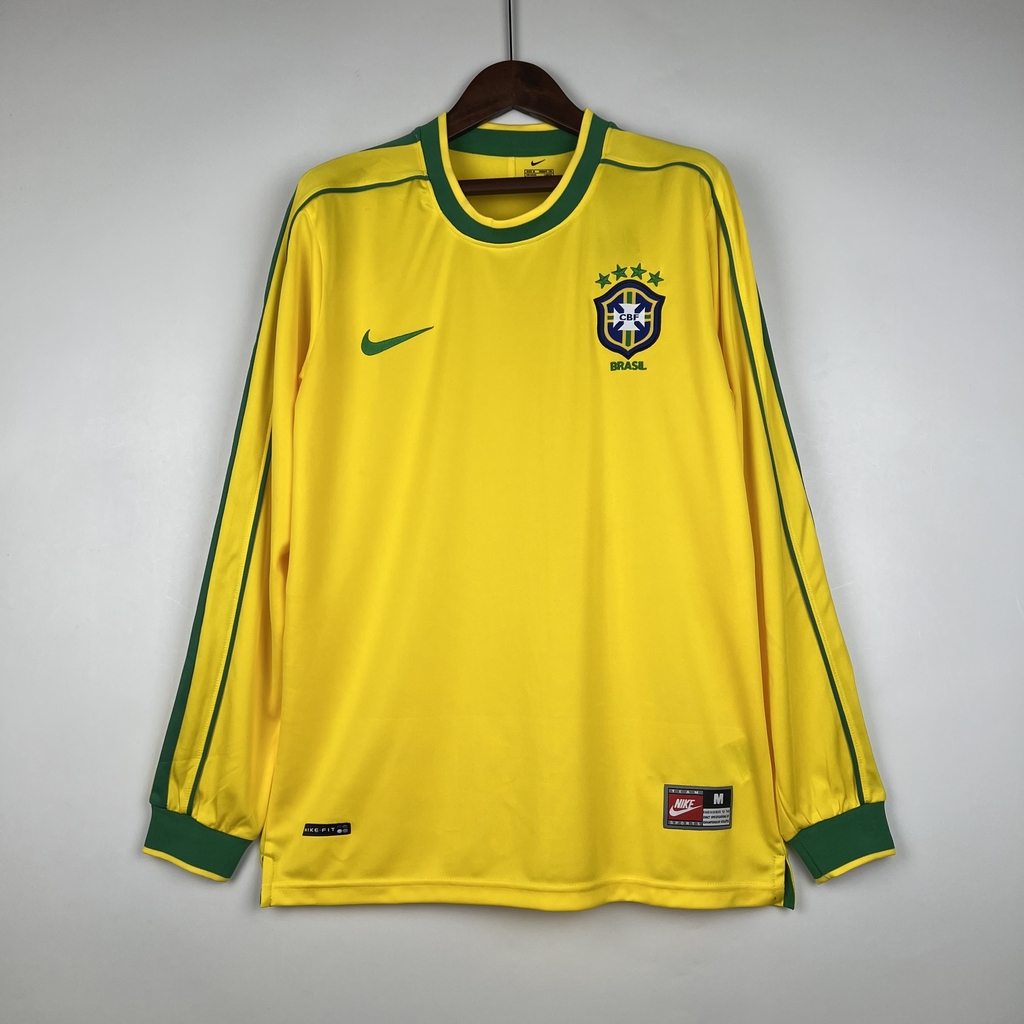 Camisa Manga Longa Nike Brasil Home 1998
