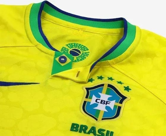 Camisa Nike Brasil I 2022/23 Torcedor Pro Masculina - Amarela