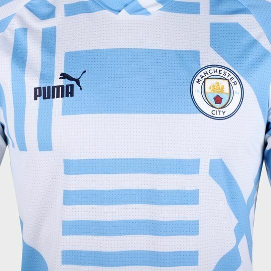 CAMISA MAN CITY PRE JOGO II 23 PUMA MASCamisa Pré-Jogo Manchester City II  23 Masculina Puma em Promoção