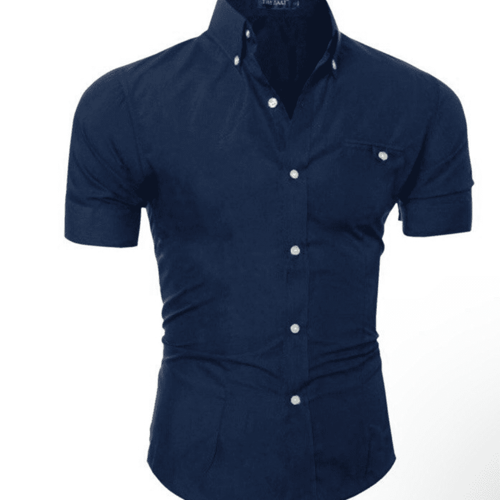 Camisa Social Masculina Manga Curta (Box: 50 unidades)