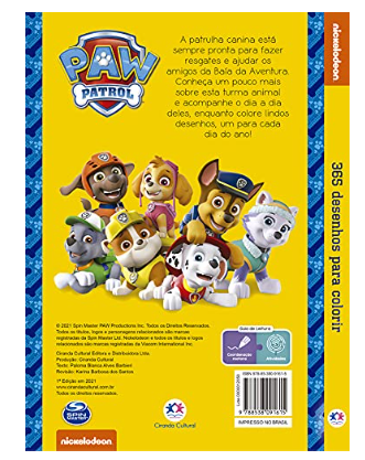 Colorindo Desenho da Patrulha Canina em Português Paw Patrol Cartoon