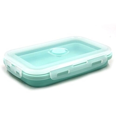 Vianda/ Taper Contenedor Hermético Silicona Plegable (Medio) - tienda online