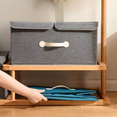 Caja Organizadora Decorativa Tela Rígida Plegable Multiuso - tienda online