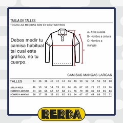 Camisa Manga Larga Celeste T:34-44 (4120850) - Rerda S.A. - Sastrería Militar