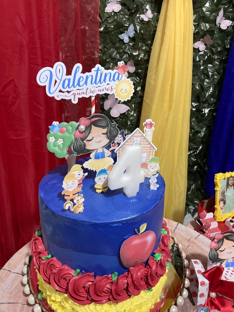 Topo de bolo personalizado no tema Princesa bailarina